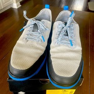 Cole Haan Generation Zerogrand Golf Sleet/Black/Directoire Blue  10.5